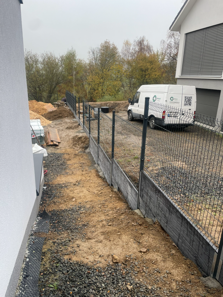 3D Panel Antracit + Betonovy ploot