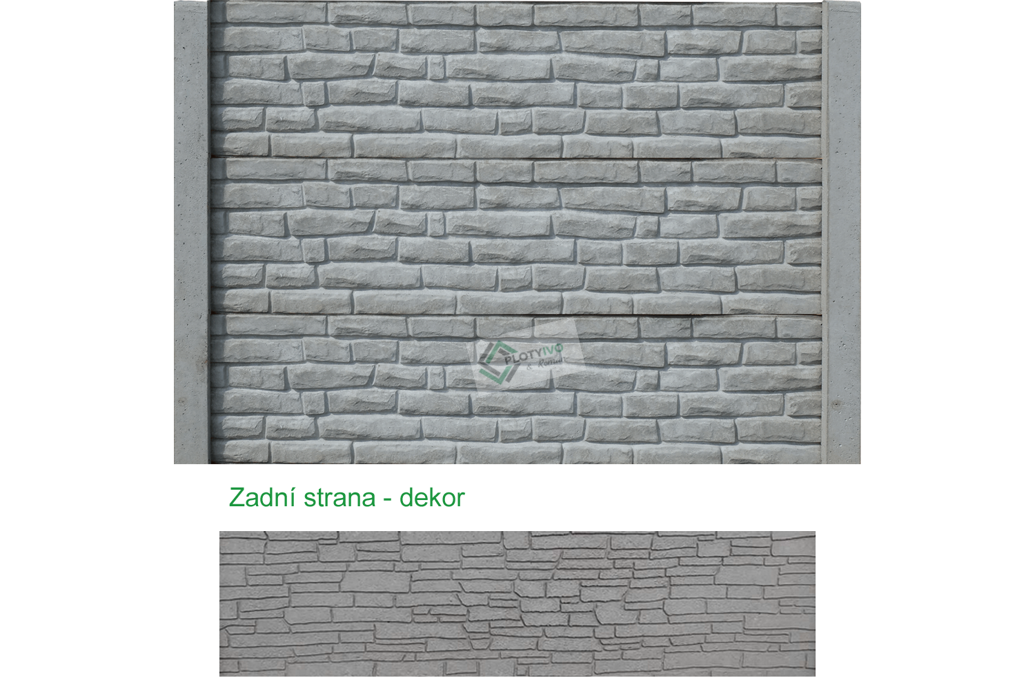 Betonový panel - Cihla - 50 x 200 cm - Přírodní - Dplx ANO