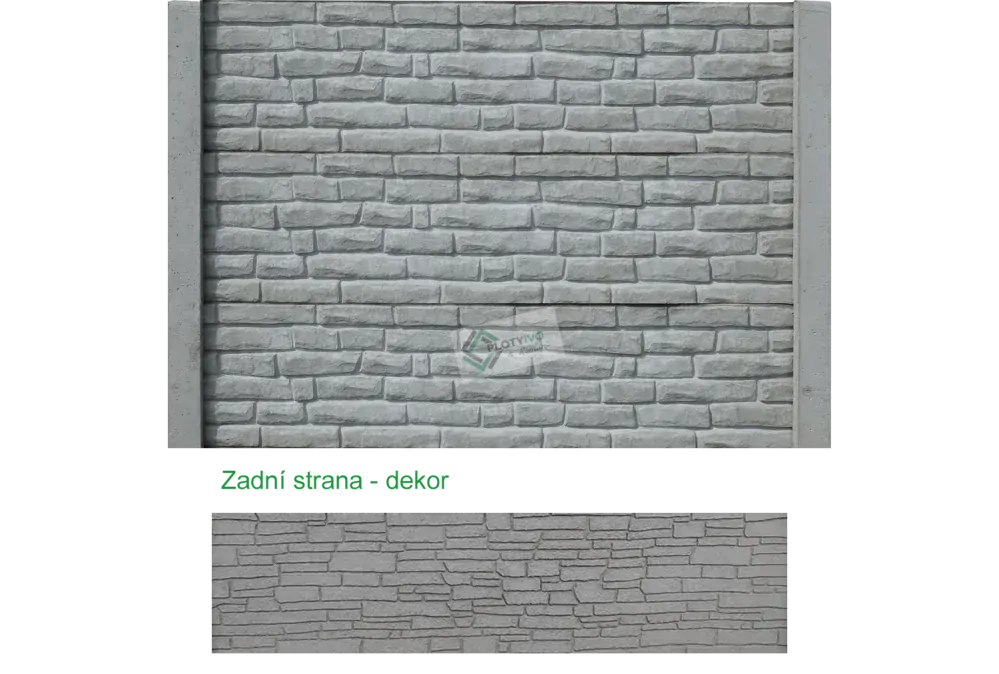 Betonový panel - Dekor Cihla