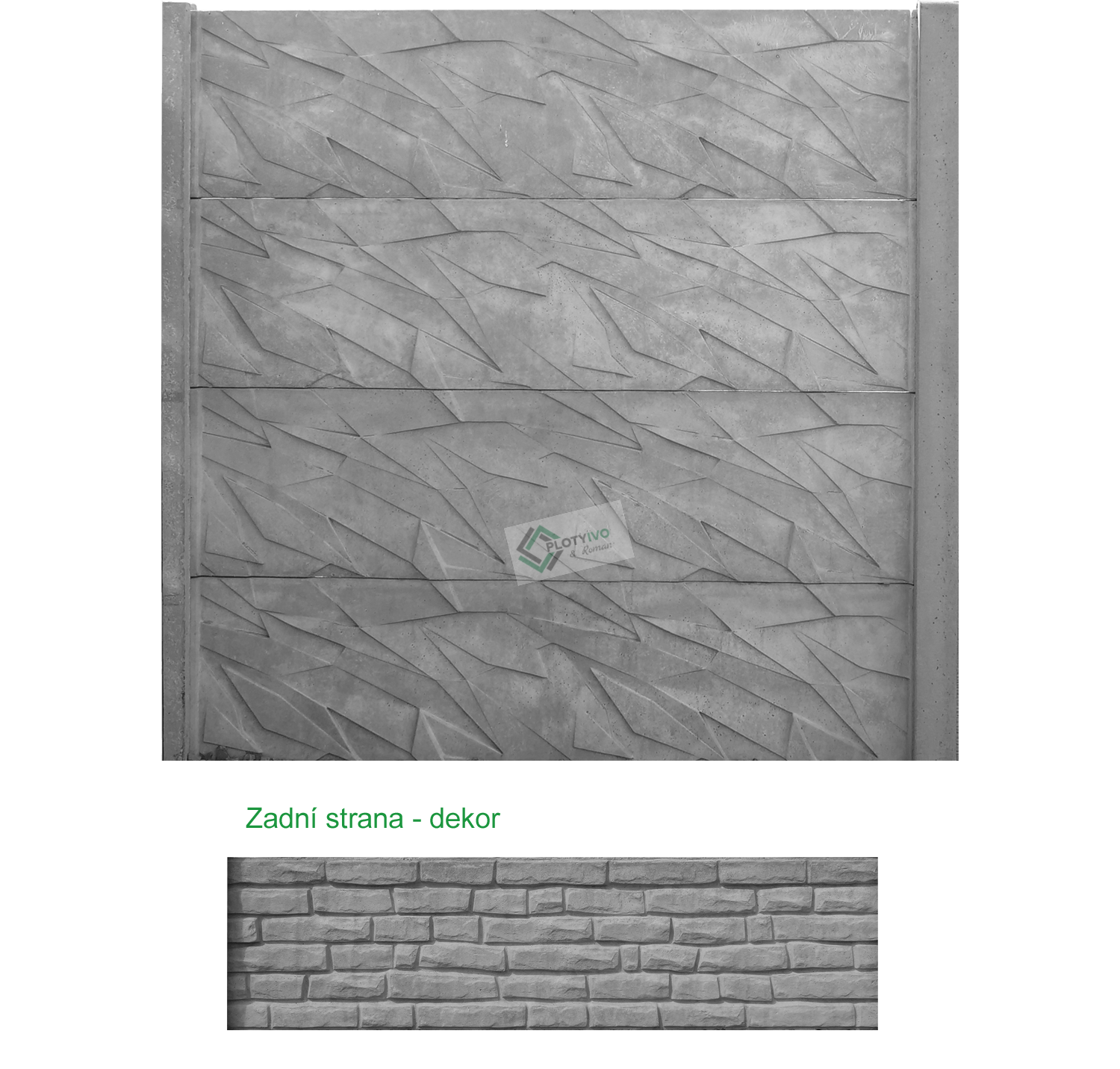 Betonový panel - Vesmír - 50 x 200 cm - Přírodní - Dplx ANO