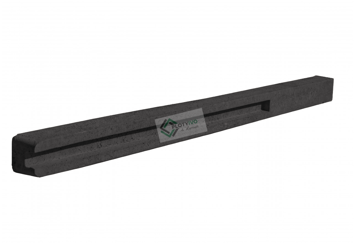 Betonový sloupek - koncový - 250cm - Antracit