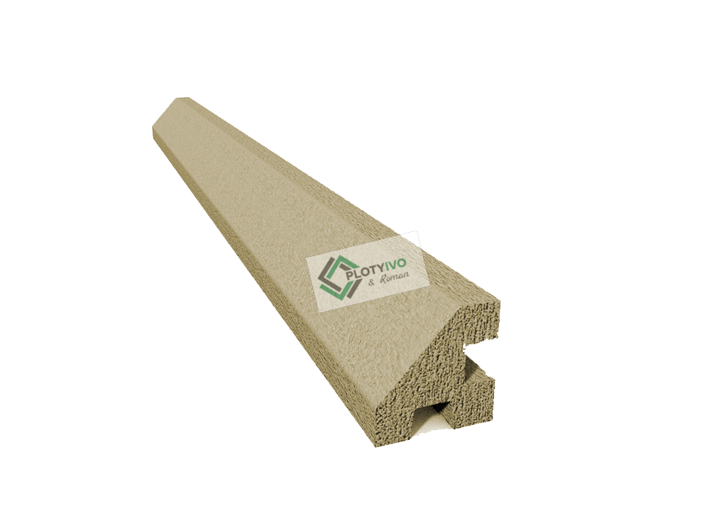 Betonový sloupek - rohový - 200cm - Písková
