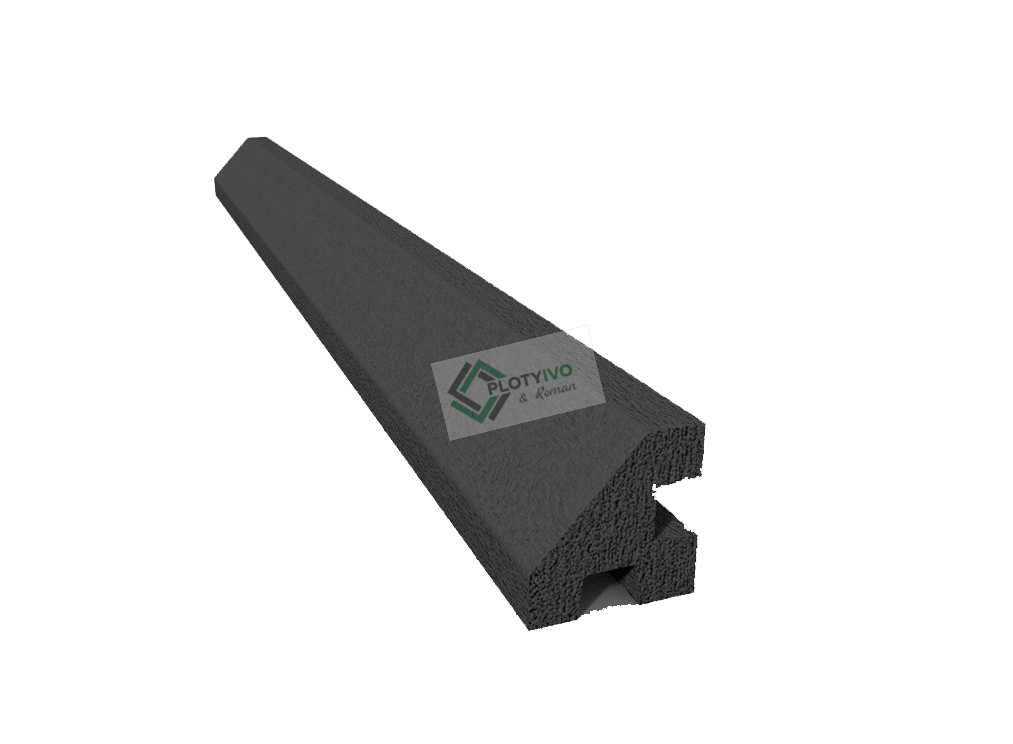 Betonový sloupek - rohový - 200cm - Antracit
