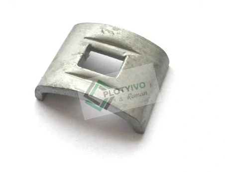 Příchytka LUK pro plotový panel, zinková + šroub TEX 6,3mm