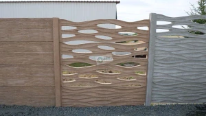 Betonový panel - Dekor vlna