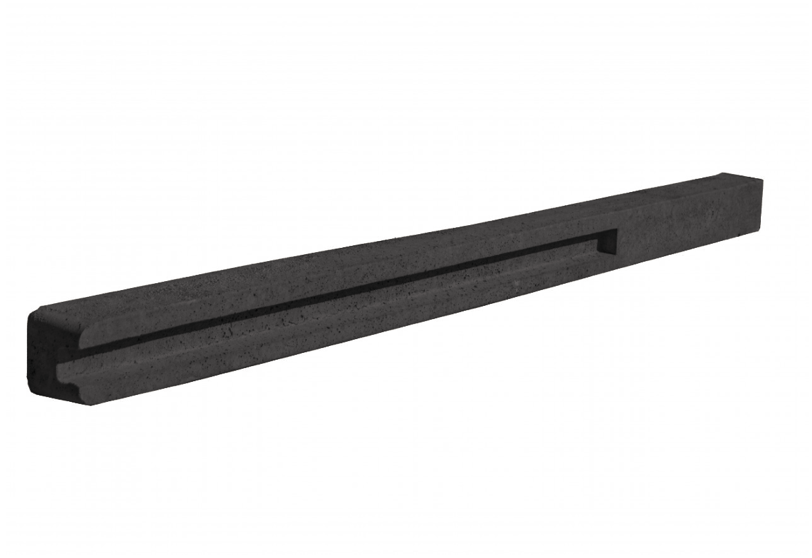 Betonový sloupek - koncový - 250cm - Antracit