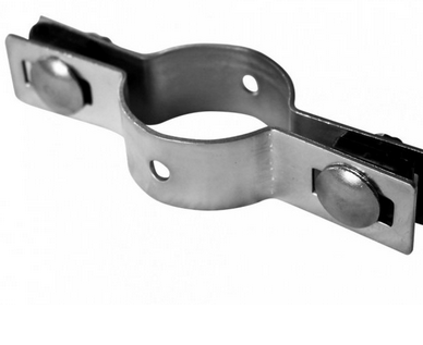 Příchytka plotového panelu na sloupek 48mm - průběžná ZN