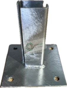 Patka ZN 60 x 40 mm na plotovy sloupek
