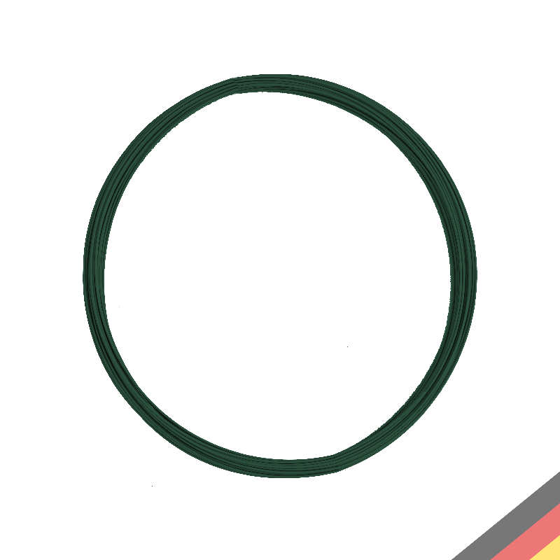 Napínací drát poplastovaný PREMIUM_DE zelený, průměr 3,8 mm, délka 55m