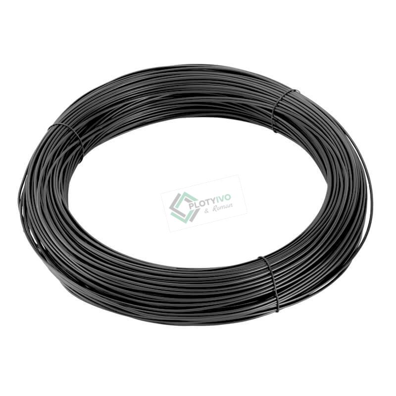 Vázací drát poplastovaný (PVC) antracit 1,5 mm, délka 30 m