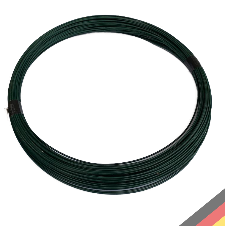 Vázací drát poplastovaný PREMIUM_DE zelený 2,0 mm, délka 50 m