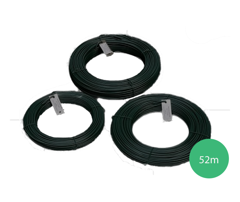 Napínací drát poplastovaný antracit (PVC) 3,4 mm, délka 52 m