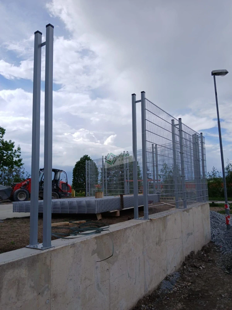 Plotový panel 2D DOUBLE 5/4/5, výška 203 cm, antracit RAL 7016