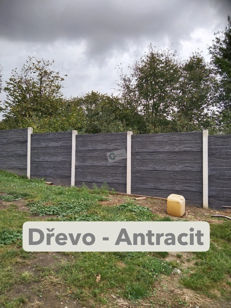 Betonový panel - Dekor dřevo